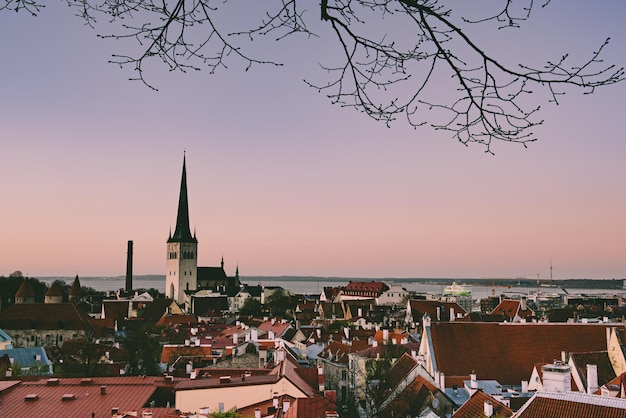 Sunset over Tallinn