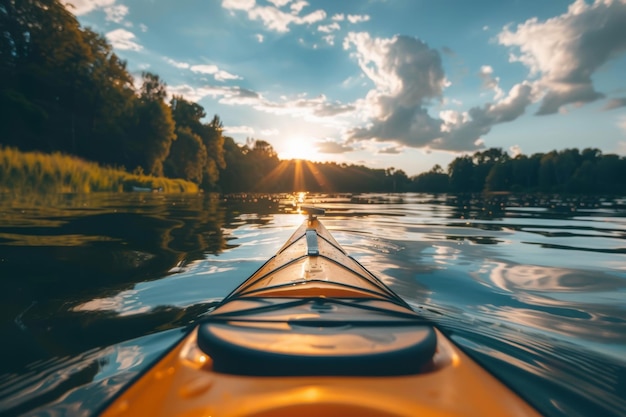 Sunset View From Kayak