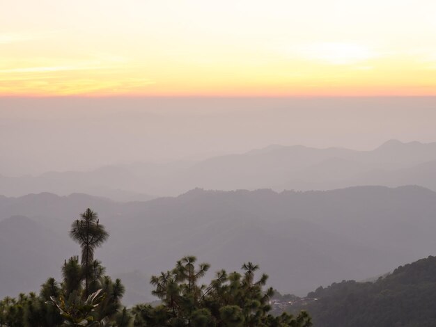 Sunset viewpoint in Thailand