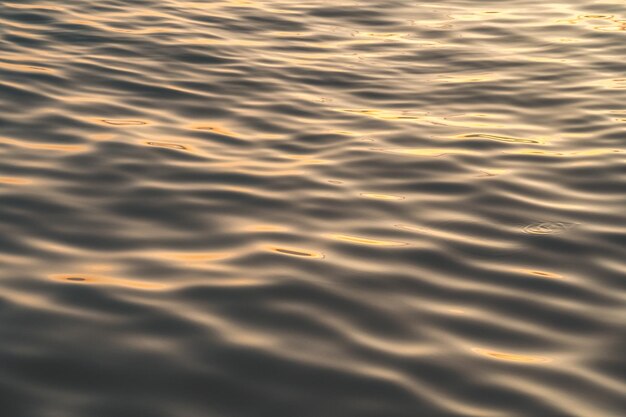 Sunset water reflect ripples at sun light Abstract golden reflection on water sunset