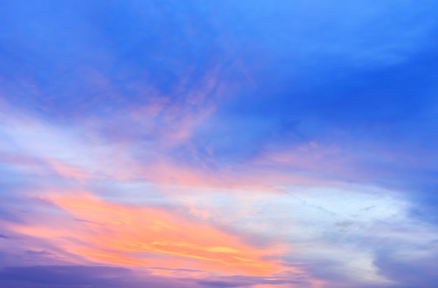 Sunset with clouds  