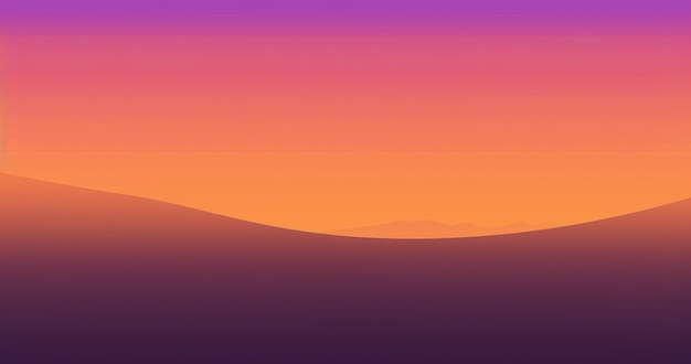 Sunset with purple and orange background