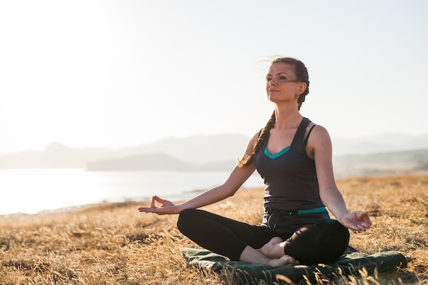 Sunset yoga classes.