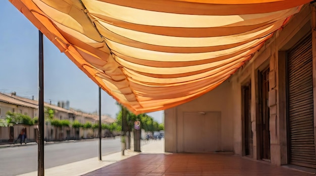 Sunshade in street