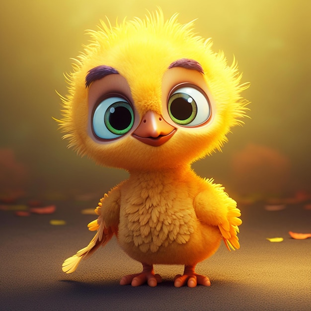 Super Adorable little yellow phoenix