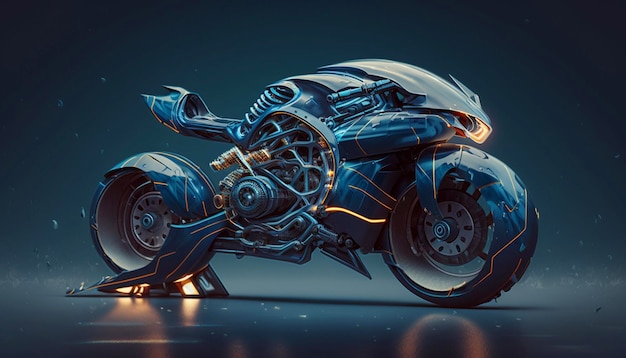 Super bike futuristic bikeGenerative AI