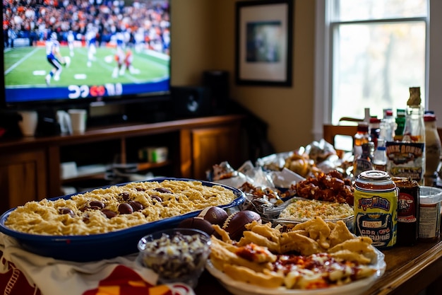 Photo super bowl party celebration