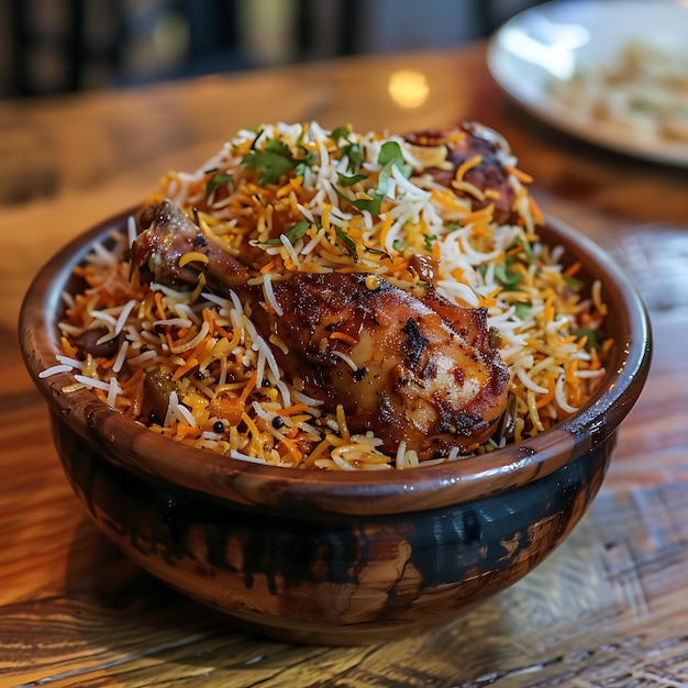 Photo super delicious beef biryani image