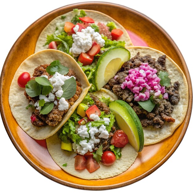 Photo super delicious tacos arrangement