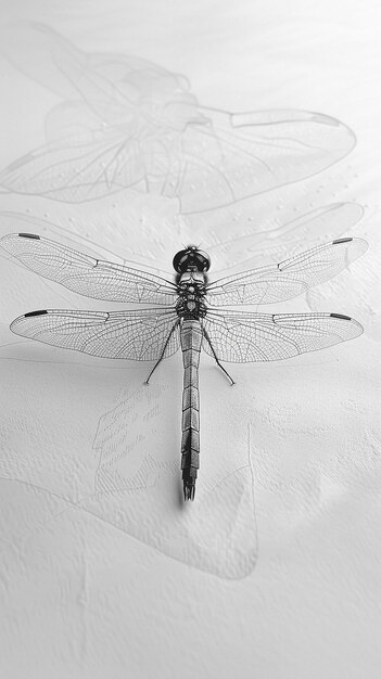 Photo super fine detailed picture of a dragonfly