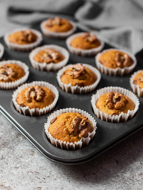 super healthy delicious banana muffins made from ripe bananas