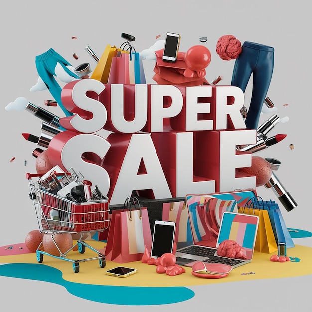 super sale illustration