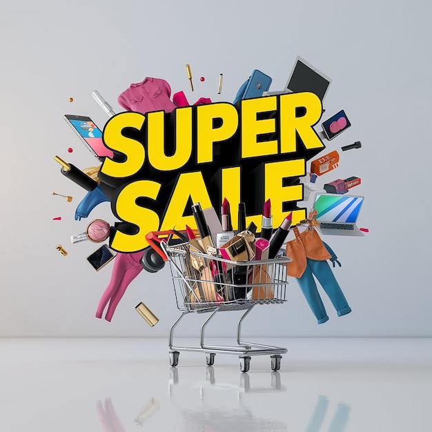 super sale illustration