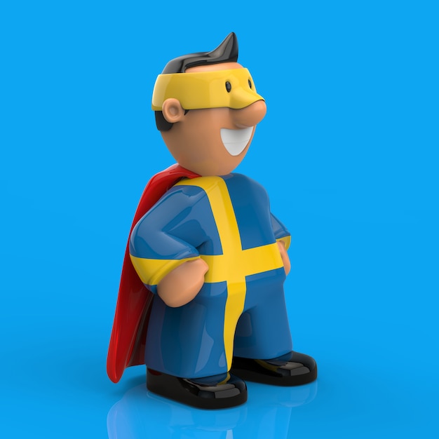 Superhero concept - 3D Illustration