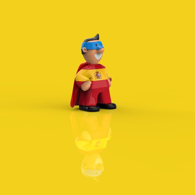 Superhero concept - 3D Illustration