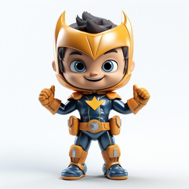 superhero kid cartoon character