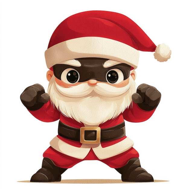 Superhero Santa Claus Illustration