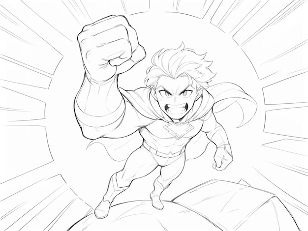 Photo superhero sketch ideas