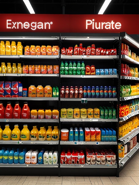 supermarket aisle image