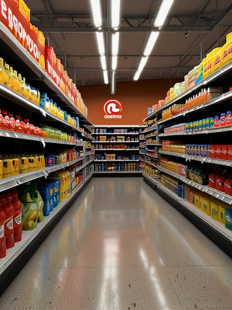 supermarket aisle image