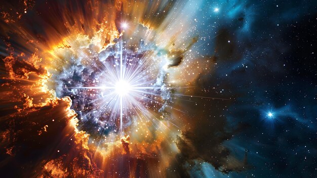 Photo supernova radiance a dazzling explosion of celestial energy