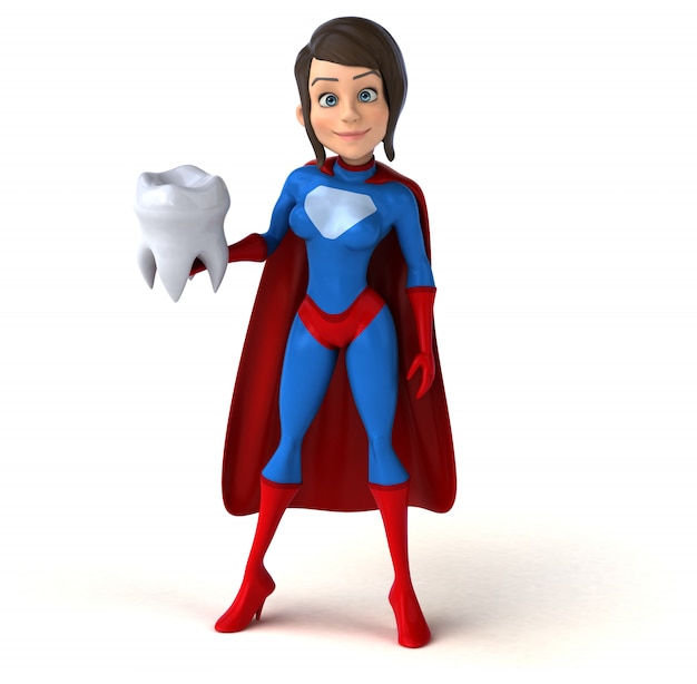 Superwoman 3D character