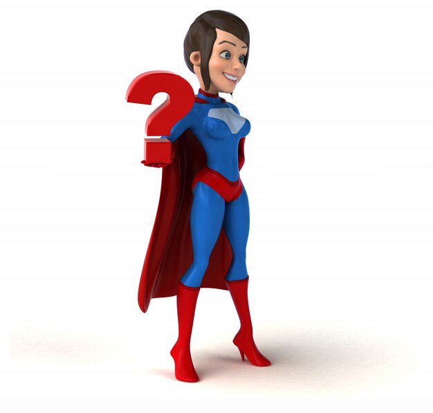 Superwoman 3D character