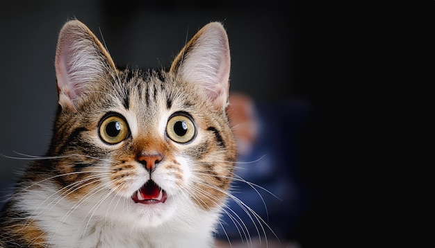 Suprised cat surprised animal looking surprised