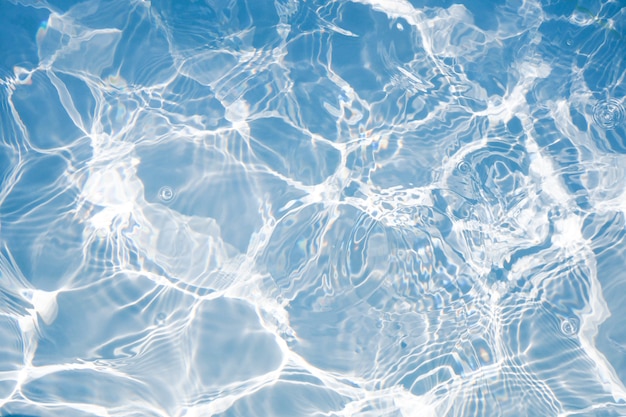 Surface of blue swimming pool texture background, Water in swimming pool.