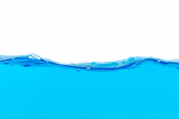 The surface of the blue water background