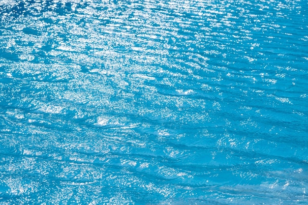 Surface of water blue wave background