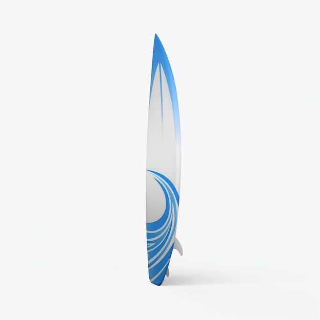 surfboard on a white wall