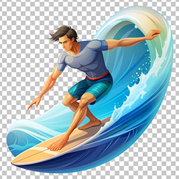 Surfer concept illustration