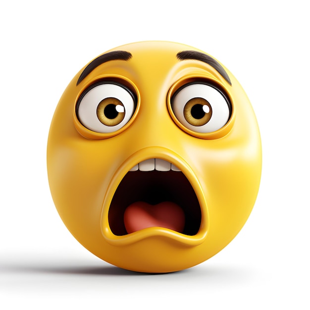 Surprised Emoji Vector Icon