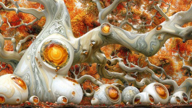 Surreal Artwork Fantasy Forest Scene