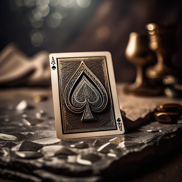 surreal image of the ace of spades