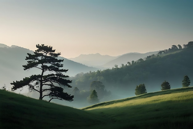 A surreal landscape of nature