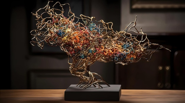 Surreal Sculpture Made Entirely of Neurons A Glimpse into the Human Mind