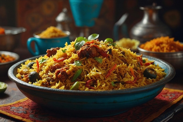 A surrealistic interpretation of biriyani as a work of