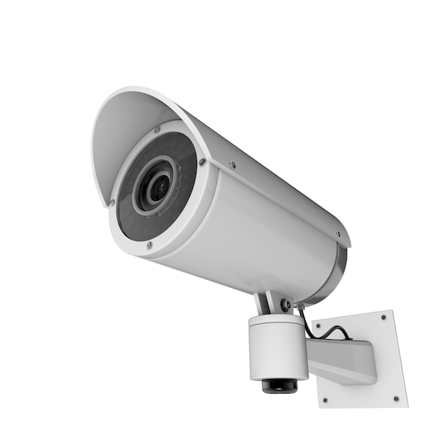 Surveillance CCTV security camera 3D rendering