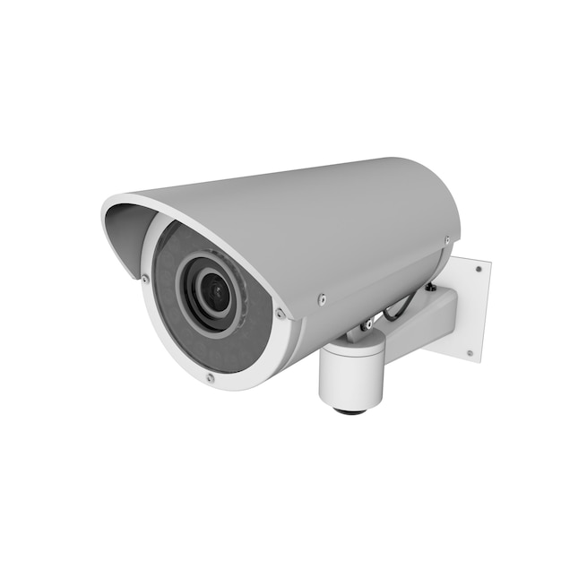 Surveillance CCTV security camera 3D rendering