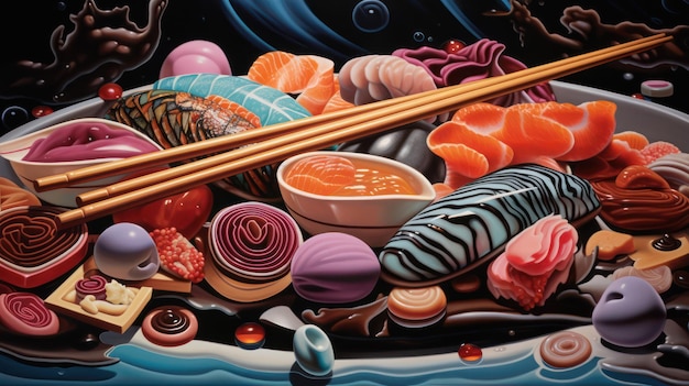 Sushi Delights A Visual Feast