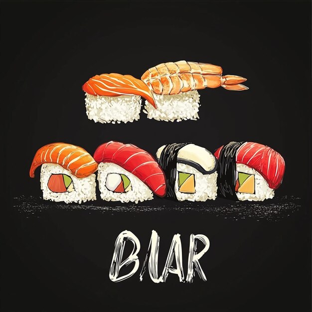 sushi food poster