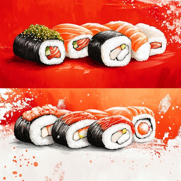 sushi food poster