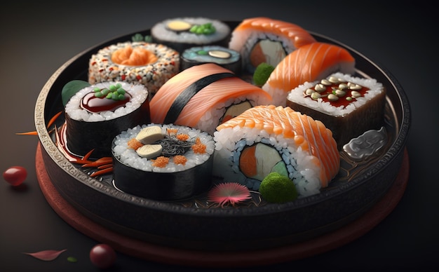 sushi japanese food photo