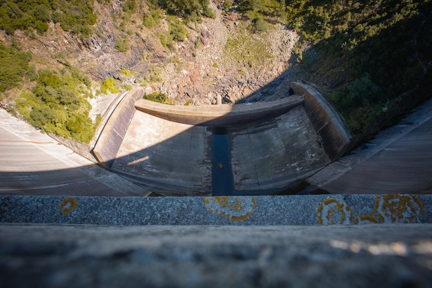 Susqueda dam in spains costa brava region