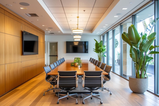 A sustainable conference room