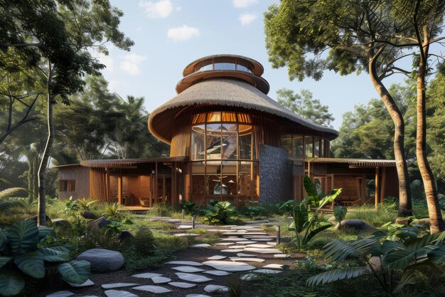 A sustainable cultural retreat center