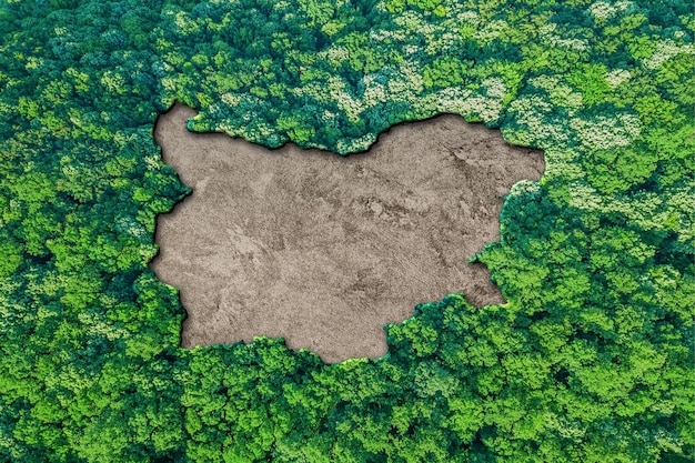 Sustainable habitat Map of Bulgaria, Environment concept