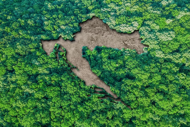 Sustainable habitat Map of Croatia, Environment concept